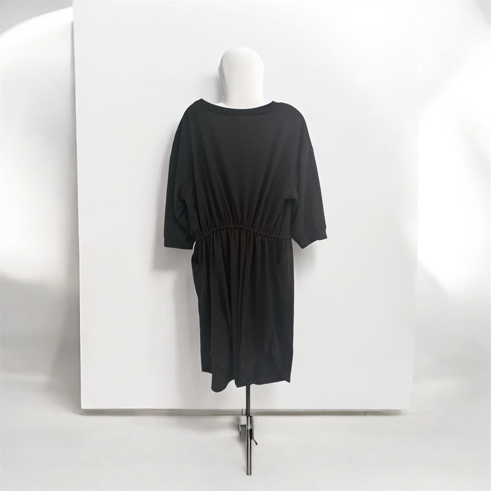 Comfy long sleeve Black Plus Size Dress 3x